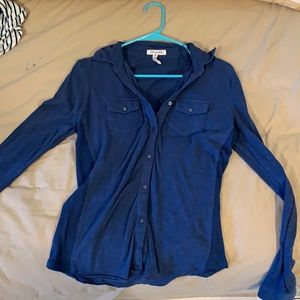 Super soft aéropostale blue long sleeve blouse